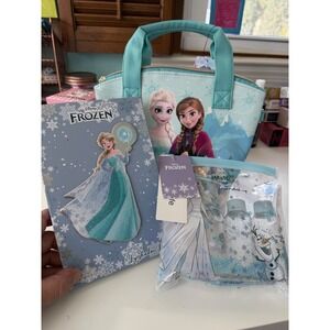 Disney Frozen Elsa Anna Olaf Eyeshadow Palette Makeup Cosmetic Bag Set Women